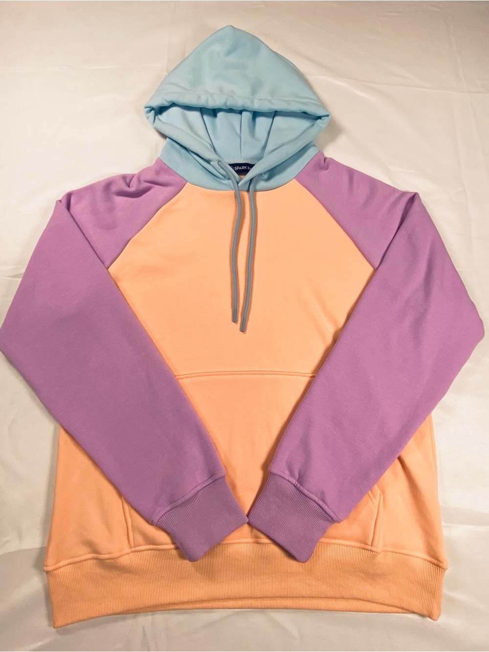 Spark Paws Human Hoodie Unisex M Cyber Colorblock Fleece Lined Pullover NWT